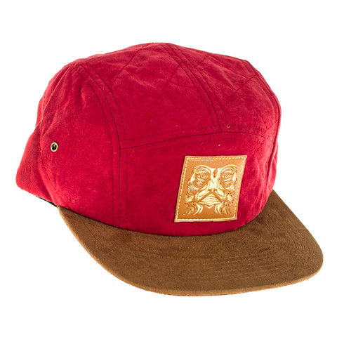 Czapki z daszkiem - Czapka z daszkiem Kaltik Quilted 5 Panel Hat - Czerwona - Zdjęcie 1