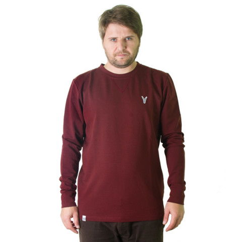 Bluzy - Bluza The Hive Mods Logo Crew - Burgund - Zdjęcie 1