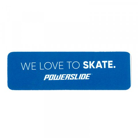 Banery / Naklejki / Plakaty - Powerslide We Love To Skate Logo Sticker - Niebieska - Zdjęcie 1
