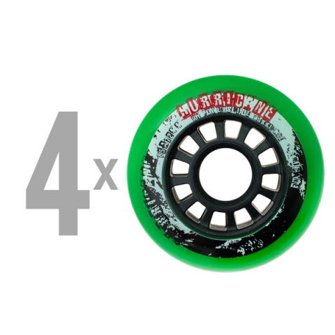 Kółka - Kółka do Rolek Powerslide Hurricane 72mm/85a - Zielone (4 szt.) - Zdjęcie 1
