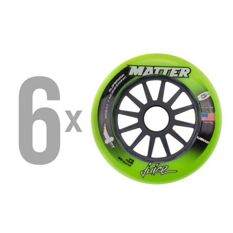 Kółka - Kółka do Rolek Matter Juice F3 105 EMT Core - Zielone (6 szt.) - Zdjęcie 1