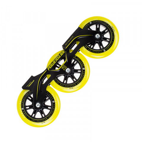 Promocje - Szyny do rolek Powerslide Megacruiser Frame Set 3x125mm - Yellow - Zdjęcie 1