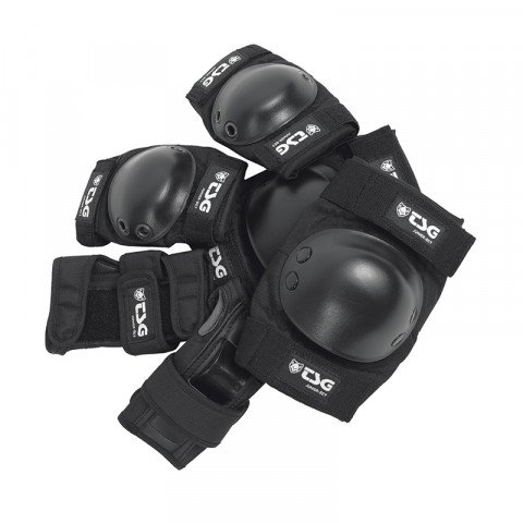 Ochraniacze - Ochraniacze TSG Junior Set Black - Zdjęcie 1