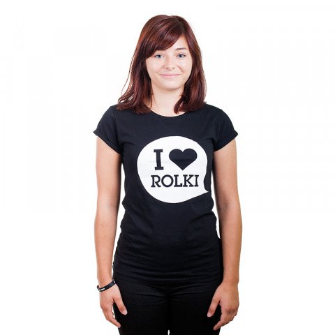 Koszulki - Koszulka Bladeville I <3 Rolki Women T-Shirt - Czarny - Zdjęcie 1