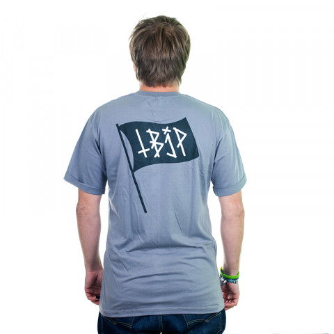 Koszulki - Koszulka Black Jack Basic Flag T-shirt - Grey - Zdjęcie 1