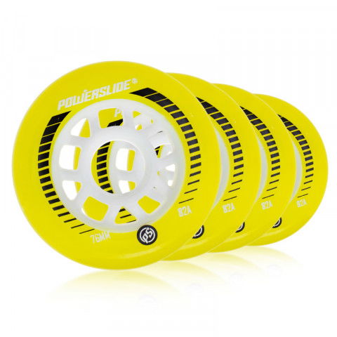 Promocje - Kółka do Rolek Powerslide Slim 76mm/82a - Żółte (4 szt.) - Zdjęcie 1