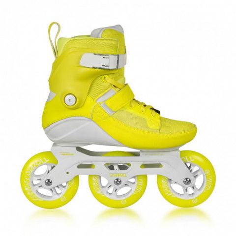 Rolki - Rolki Powerslide Swell 110 - Yellow Flash - Powystawowe - Zdjęcie 1