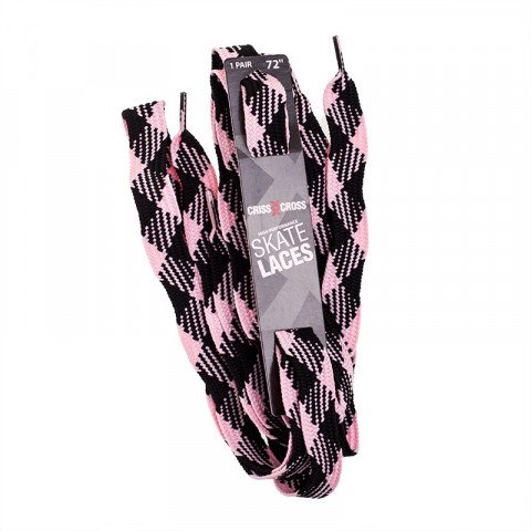 Sznurówki - Sznurówki Criss Cross Laces 3/4" - Różowy & Czarny - Zdjęcie 1