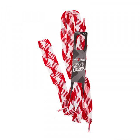Sznurówki - Sznurówki Criss Cross Laces 3/4" - Czerwony & Biały - Zdjęcie 1
