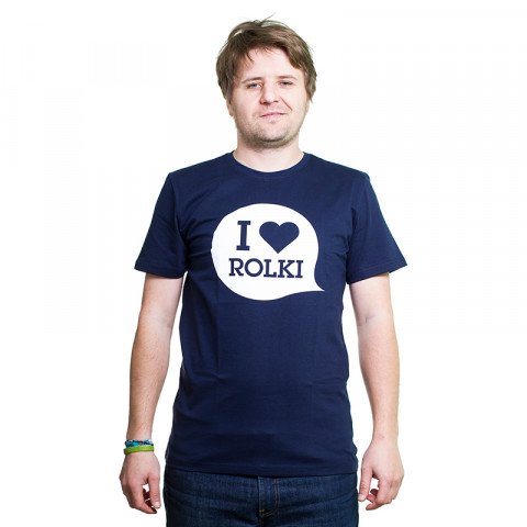Koszulki - Koszulka I Love Rolki Classic T-shirt - Granatowy - Zdjęcie 1