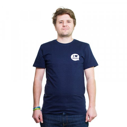 Koszulki - Koszulka I Love Rolki Logo T-shirt - Granatowy - Zdjęcie 1