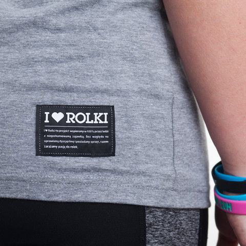 Koszulka I Love Rolki Logo Women T-shirt - Melanż