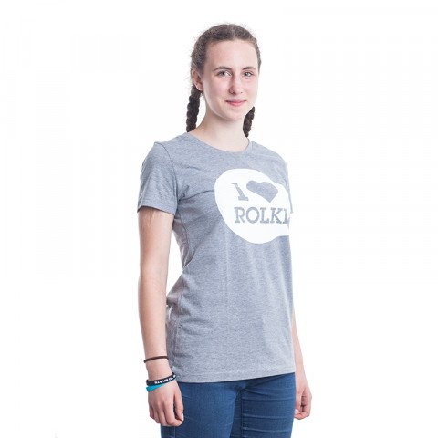 Koszulki - Koszulka I Love Rolki Classic Women T-shirt - Melanż - Zdjęcie 1