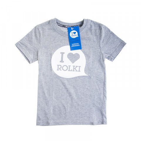 Koszulki - Koszulka I Love Rolki Classic Kids T-shirt - Melanż - Zdjęcie 1