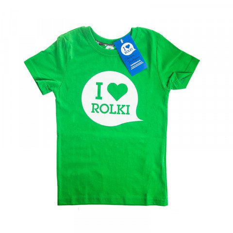 Koszulki - Koszulka I Love Rolki Classic Kids T-shirt - Zielony - Zdjęcie 1