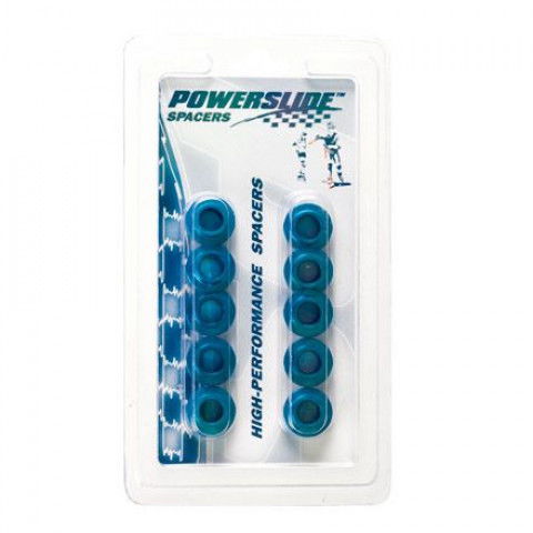 Śruby / Tulejki - Powerslide Floating 8mm Spacers (10szt.) - Niebieskie - Zdjęcie 1