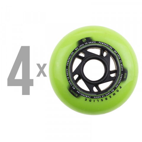 Promocje - Kółka do Rolek Powerslide Vi 80mm/83a - Green (4 szt.) - Zdjęcie 1