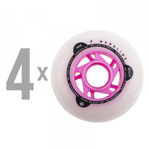 Promocje - Kółka do Rolek Powerslide Vi 80mm/83a - Pink (4 szt.) - Zdjęcie 1