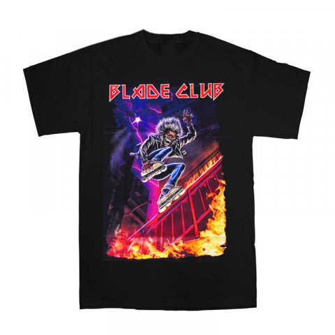Koszulki - Koszulka Blade Club Iron Blading Tshirt - Czarna - Zdjęcie 1