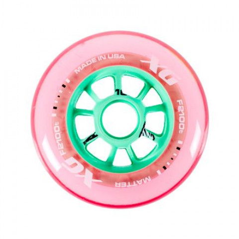 Promocje - Kółka do Rolek Matter XG EMT F2 100 Hollow Core - Różowe - Zdjęcie 1
