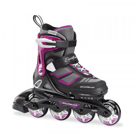 Rolki - Rolki Rollerblade Spitfire G - Black/Purple - Zdjęcie 1