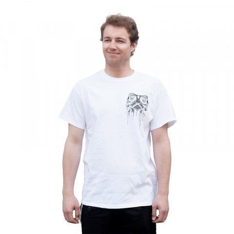 Koszulki - Koszulka Kaltik Drip Face T-shirt - Biały - Zdjęcie 1