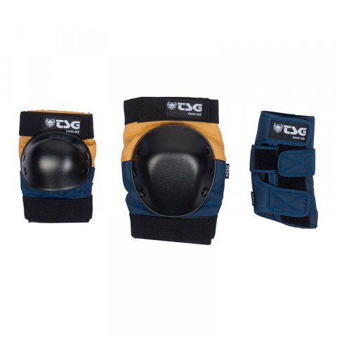 Ochraniacze - Ochraniacze TSG Basic Tri-Pack - Niebiesko/Żółty - Zdjęcie 1