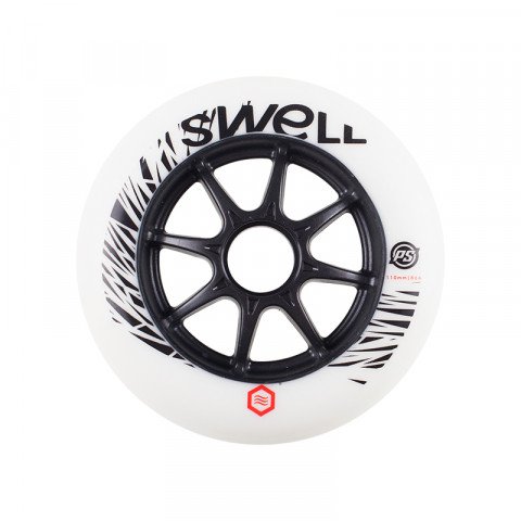 Promocje - Kółka do Rolek Powerslide Swell 110mm/86a - Biało/Czarne (1 szt.) - Zdjęcie 1
