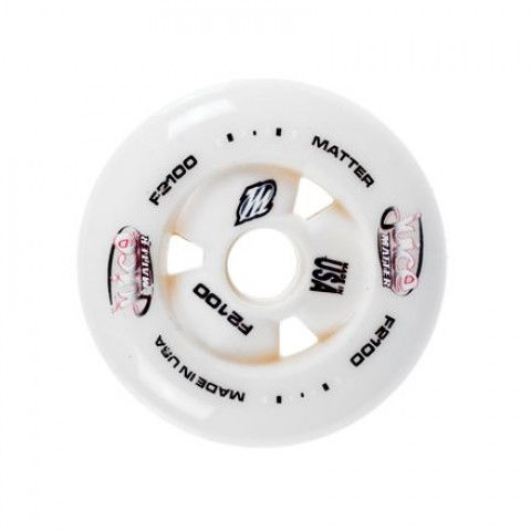 Promocje - Kółka do Rolek Matter Juice F2 100 Hollow Core 08 - Białe - Zdjęcie 1