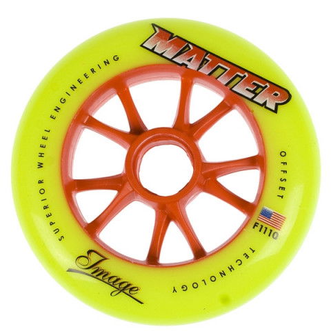 Promocje - Kółka do Rolek Matter Image F1 110 Solid Core 08 - Żółte - Zdjęcie 1