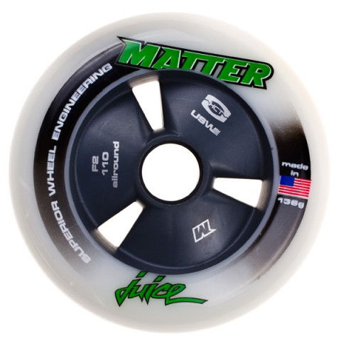 Promocje - Kółka do Rolek Matter Juice F2 110 Hollow Core - Białe - Zdjęcie 1