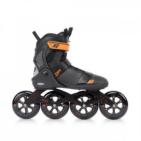 Rolki - Rolki K2 MOD 110 - Czarno/Pomarańczowe - Zdjęcie 1