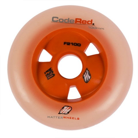 Promocje - Kółka do Rolek Matter Code Red F2 100 Hollow Core - Czerwone - Zdjęcie 1