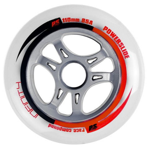 Promocje - Kółka do Rolek Powerslide Infinity 09 110mm/85a - Mleczne - Zdjęcie 1