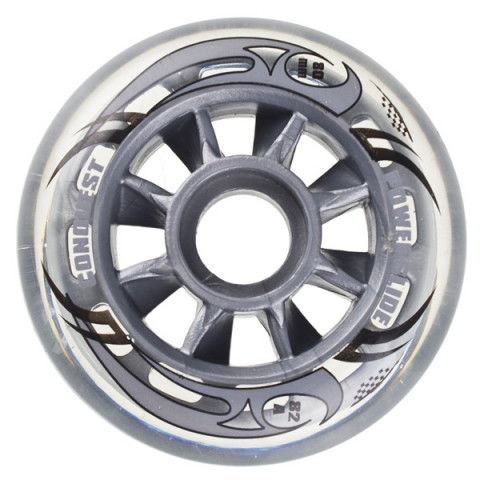 Promocje - Kółka do Rolek Powerslide Conquest 80mm/82a - Szaro/Czarne OEM - Zdjęcie 1