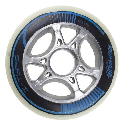 Promocje - Kółka do Rolek Powerslide X-Type 90mm/82a - Czarno/Granatowe OEM - Zdjęcie 1