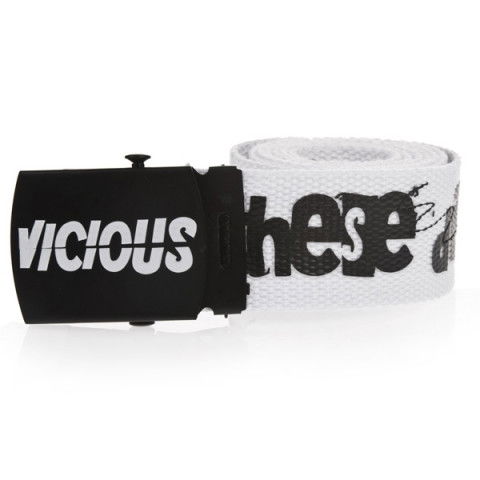 Paski - Vicious Shithead Belt - Biały - Zdjęcie 1
