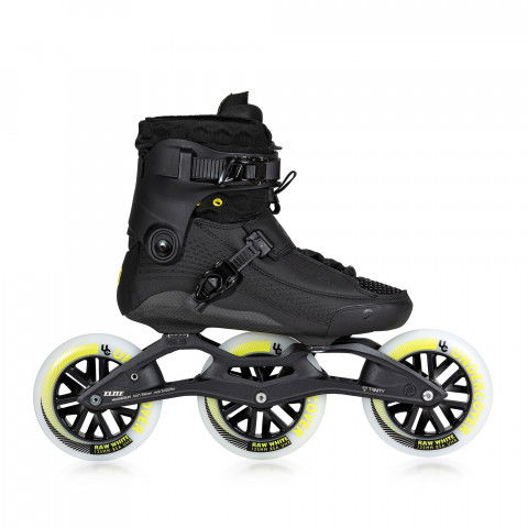 Rolki - Rolki Powerslide Swell Carbon GBC 125 - Czarno/Żółte CP - Zdjęcie 1