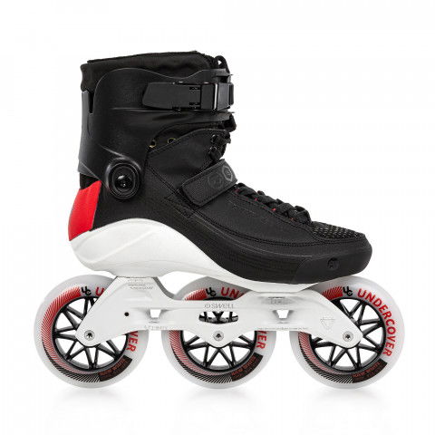 Rolki - Rolki Powerslide Swell Stellar 110 - Czarno/Czerwone CP - Zdjęcie 1