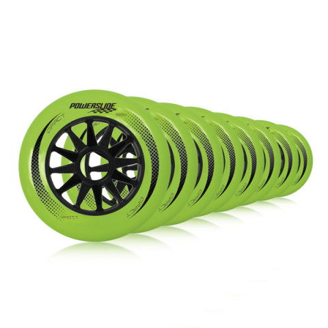 Promocje - Kółka do Rolek Powerslide Impact 110mm/82a - Zielone (8 szt.) - Zdjęcie 1