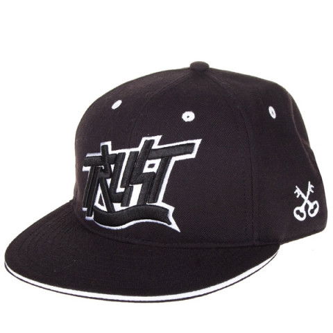 Czapki z daszkiem - Czapka z daszkiem Trust REO Fitted Hat - Czarno Biała - Zdjęcie 1