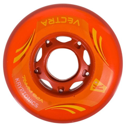 Promocje - Kółka do Rolek Kryptonics Vectra 76mm/82a - Czerwono/Czerwone - Zdjęcie 1