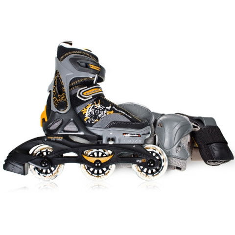 Rolki - Rolki Rollerblade Spitfire Combo 10 - Czarno/Pomarańczowe - Zdjęcie 1