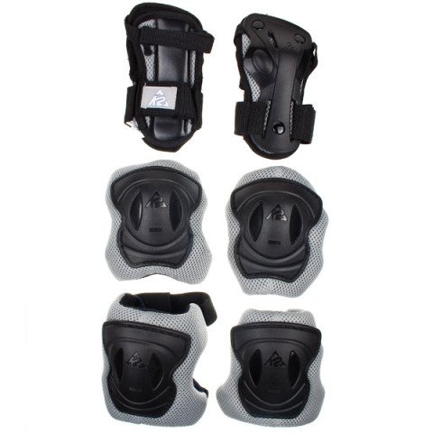 Ochraniacze - Ochraniacze K2 Moto 10 Tri-Pack - Czarno/Szare - Zdjęcie 1