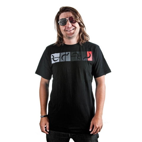 Koszulki - Koszulka Ground Control Change T-shirt 10 - Czarno Szary - Zdjęcie 1