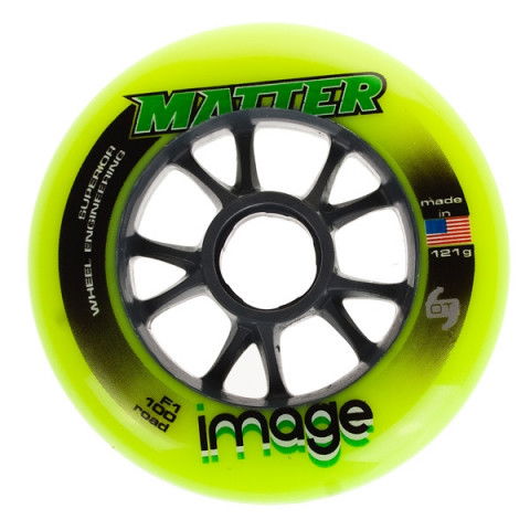 Kółka - Kółka do Rolek Matter Image F1 100 Solid Core - Żółte - Zdjęcie 1