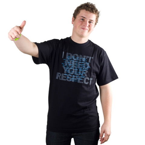 Koszulki - Koszulka Intruz Respect T-shirt - Czarny - Zdjęcie 1