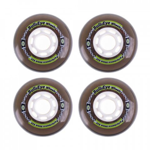 Promocje - Kółka do Rolek Hyper Bullzeye 80mm/82a - Smoke/Białe (4 szt.) - Zdjęcie 1