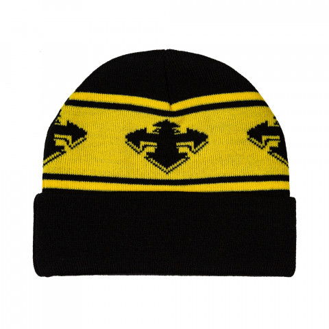 Czapki Zimowe - Czapka Kizer Beanie - Czarno-Żółta - Zdjęcie 1