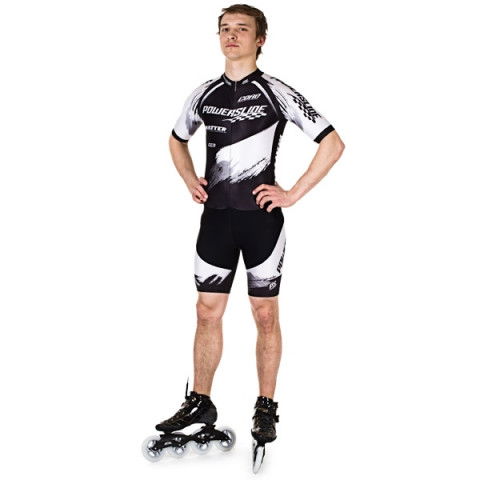 Stroje - Powerslide Racing Suit - Czarno/Biały - Zdjęcie 1